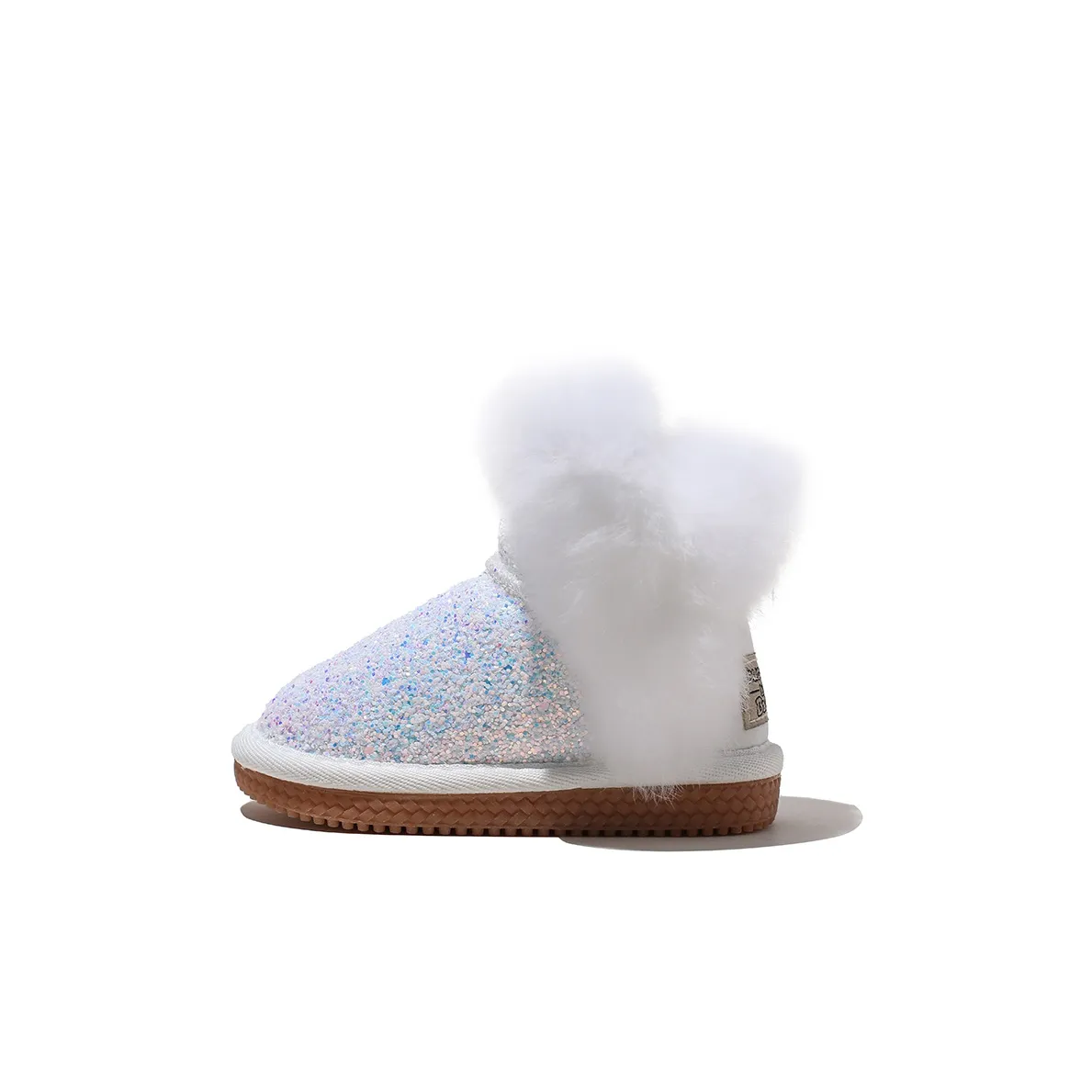 Babaya Slip-resistant Abrasion-resistant Thermal MID Top Baby Shoes White Baby Бабая Противоскользящий Устойчивый к истиранию Термический MID Топ Детские ботинки Белый Детский