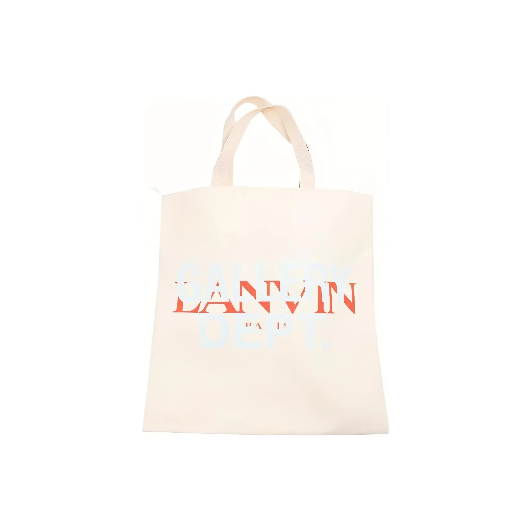Lanvin GALLERY DEPARTMENT Collaboration Canvas Bag, Tote Bag, Shopping Bag, Handbag Women's Ecru