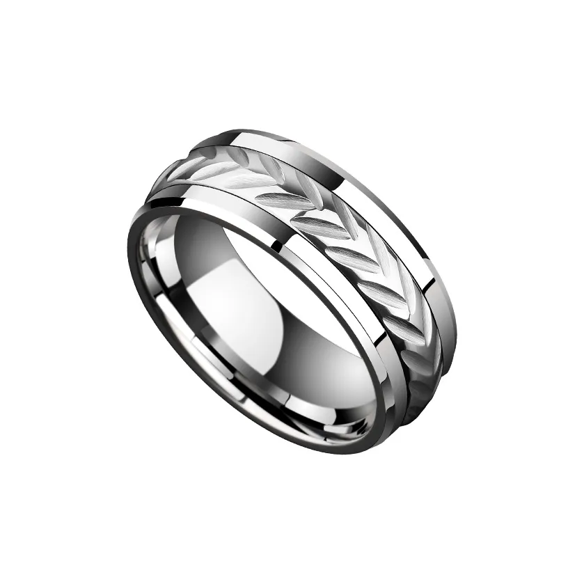 Saya Тунгстен Золото Кольца Унисекс