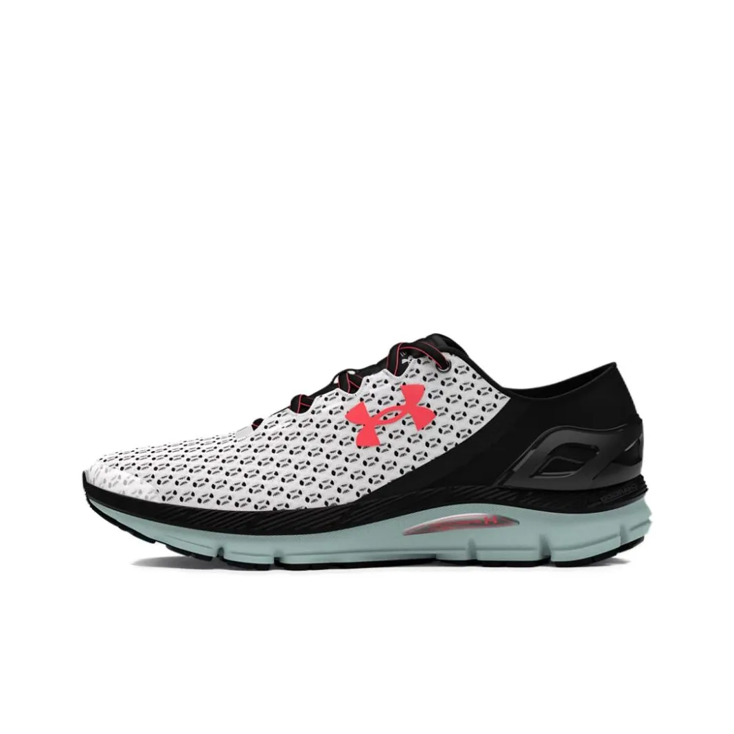 Under Armour Speedform Gemini Anti Slip Wear Resistant Breathable Lightweight Low Top Running Shoes Unisex White