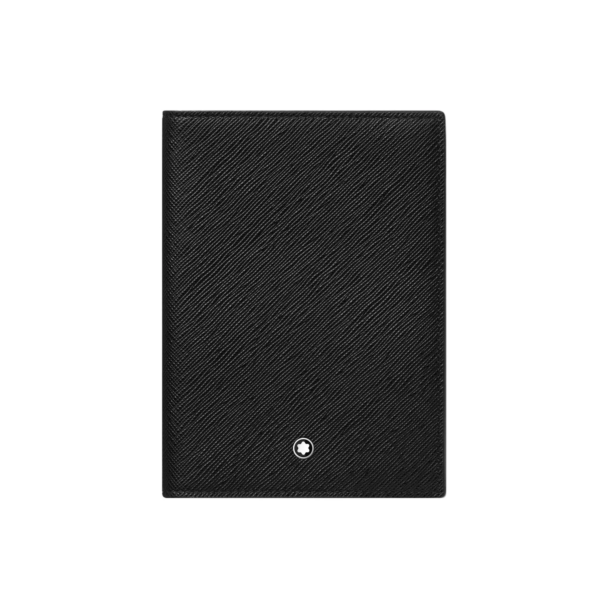 MONTBLANC Телячья кожа Держатель для паспорта Средний Мужской Черный