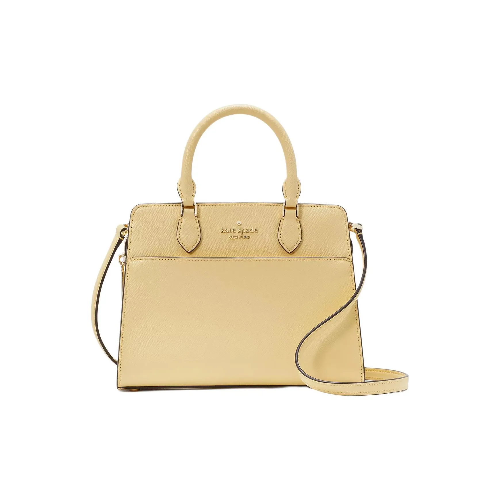 Kate Spade Saffiano Leather Handbag Trumpets Women's Butter