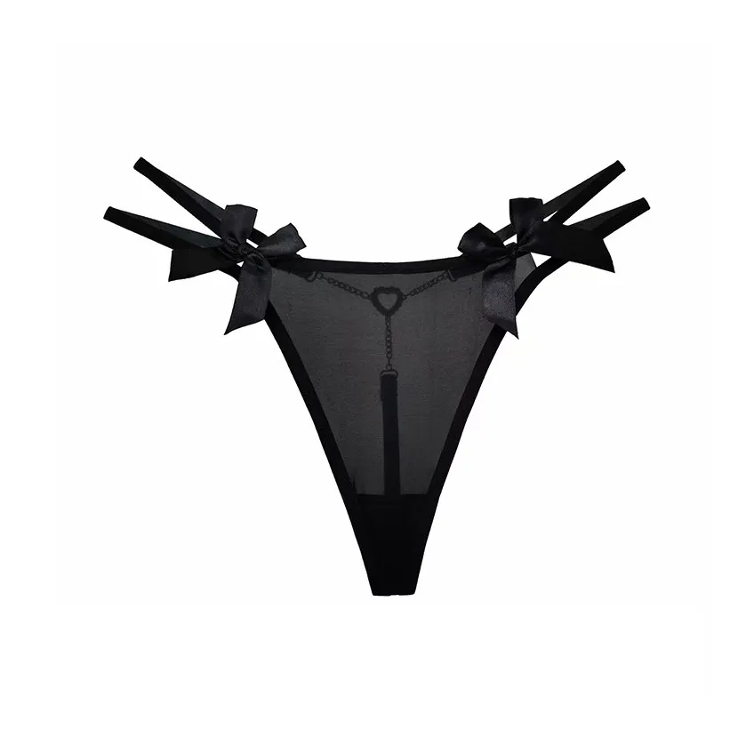 MIIOW Стринг Женские 1 Пачка Черный