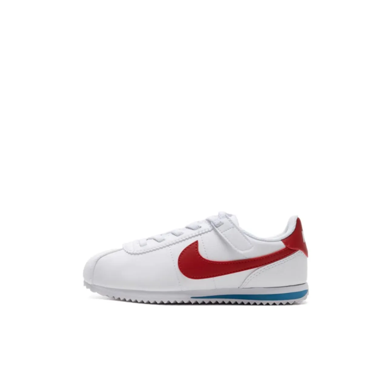 Nike Cortez EasyOn Устойчивый к истиранию Дышащий Низкий Топ KIDS Lifestyle Shoes Белый Красный Детский