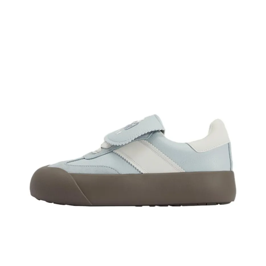 GOOD BAI Low Top Casual Shoes Unisex Light Blue Ecru