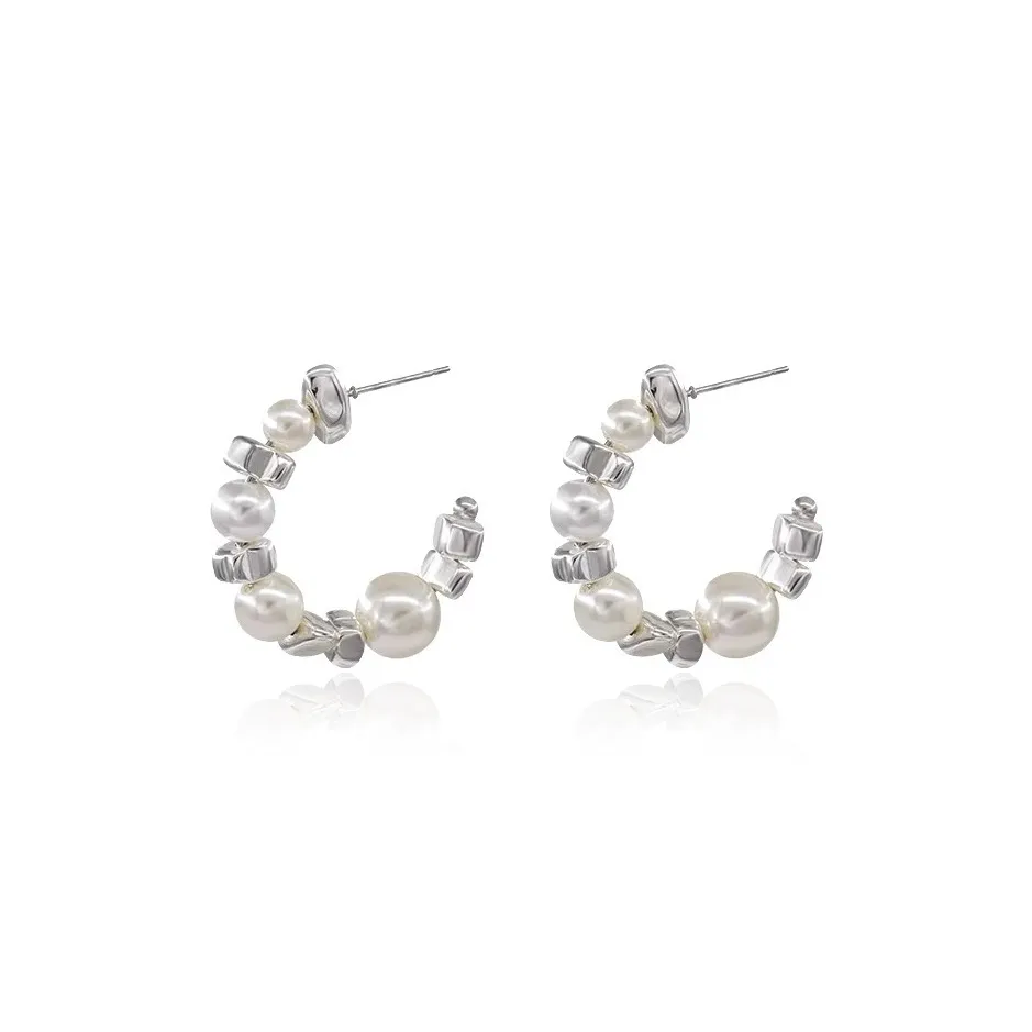 WANLIACC Сплав Серебряные Серьги-кольца Женские