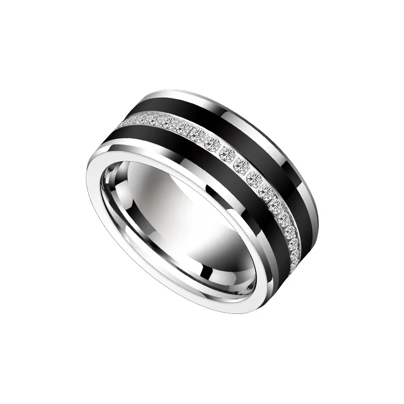 Saya Тунгстен Золото Кольца Унисекс