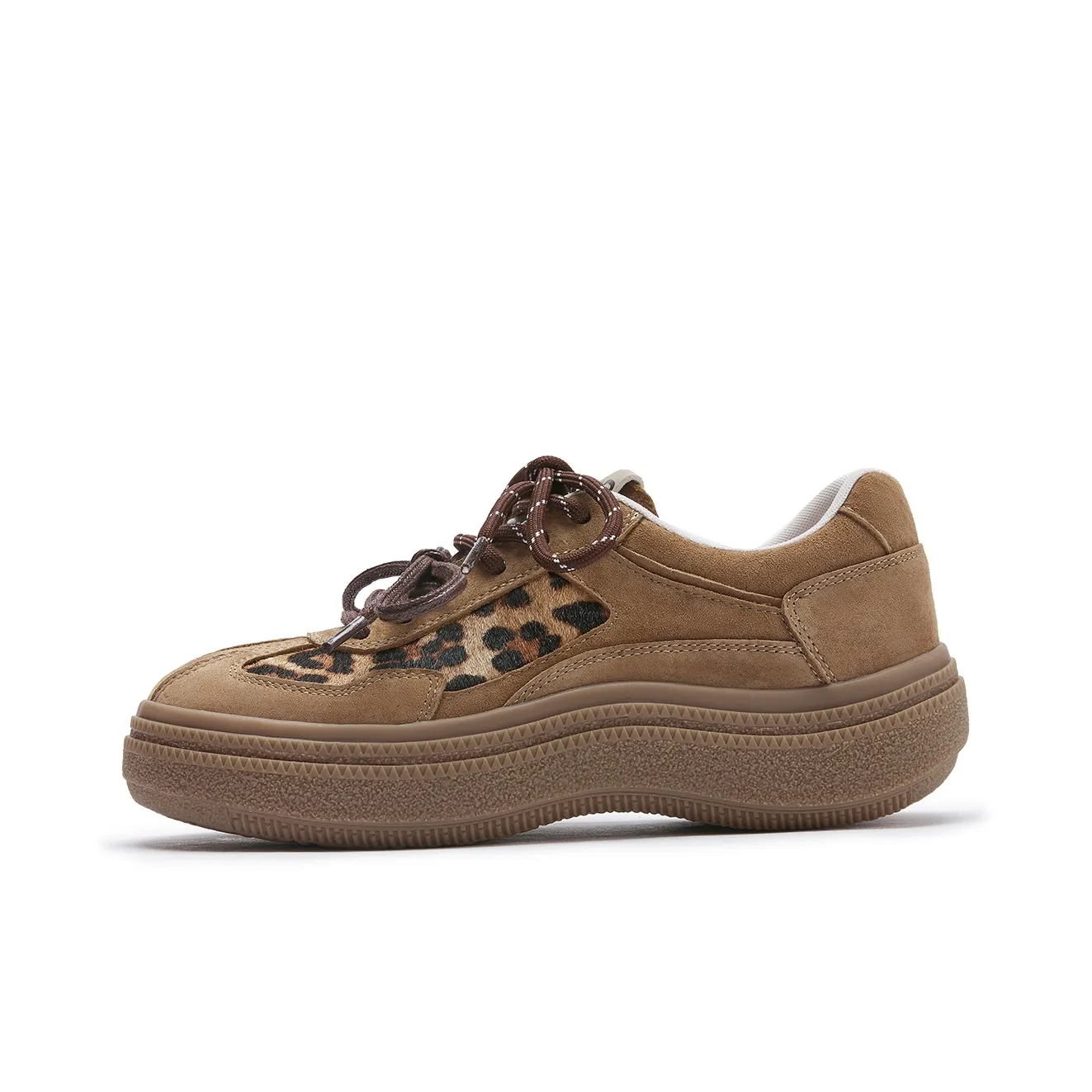 Hotwind Vintage Leopard Series Low-Top Skateboard Shoes Women's