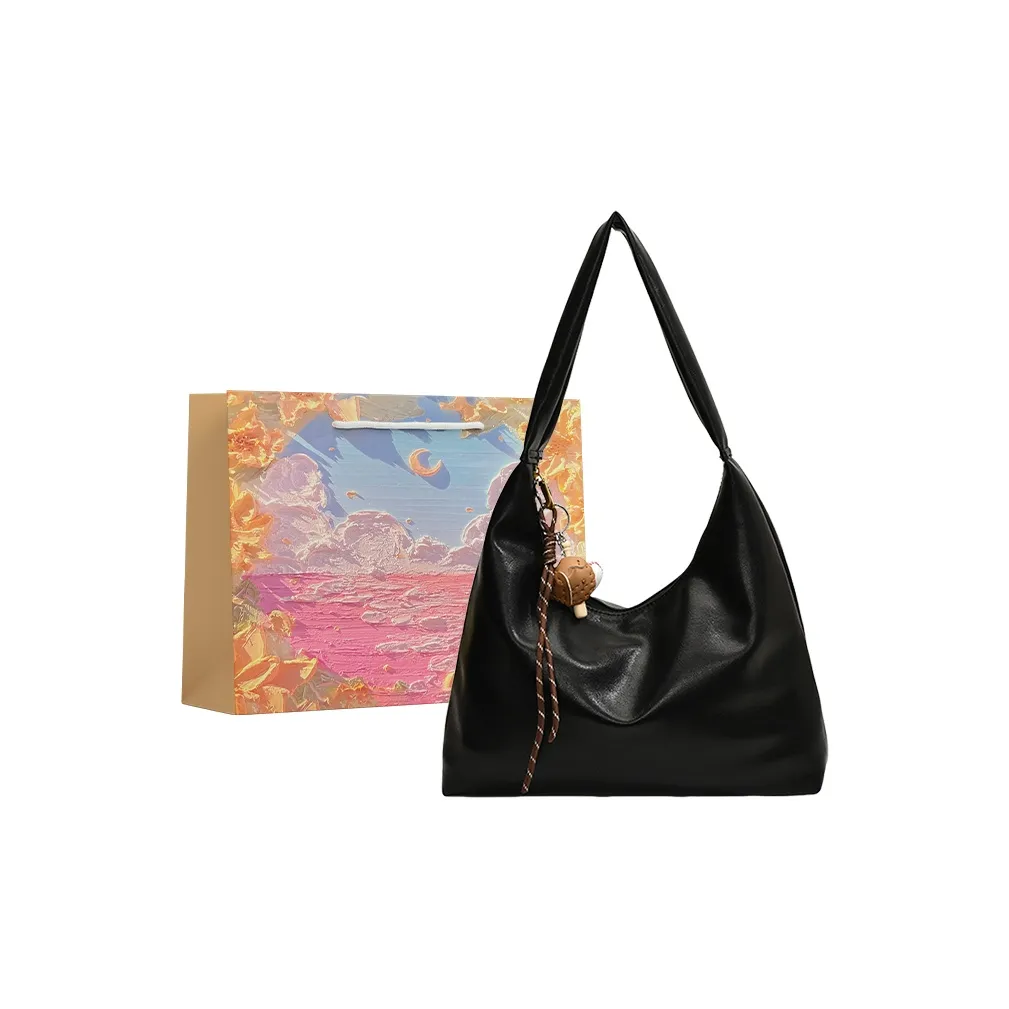 BRINCH PU Tote Bag, Shoulder Bag Women's Mocha/Maple Leaf Brown/Black/Coffee