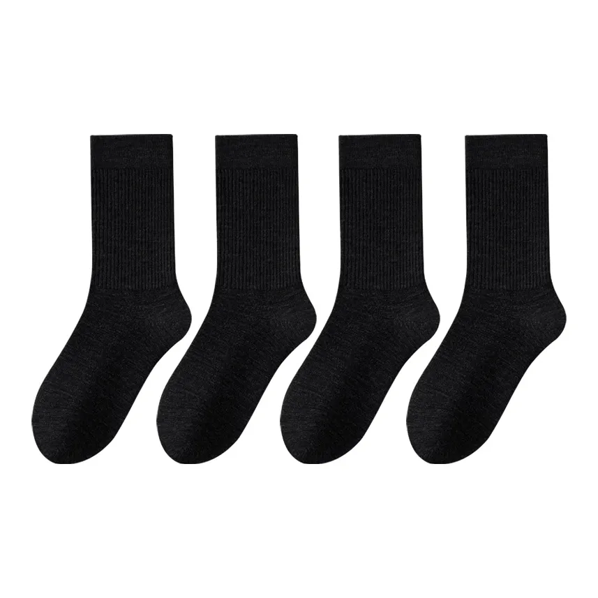 SHIWAJI Mid-Calf Socks Men's 4 Pack