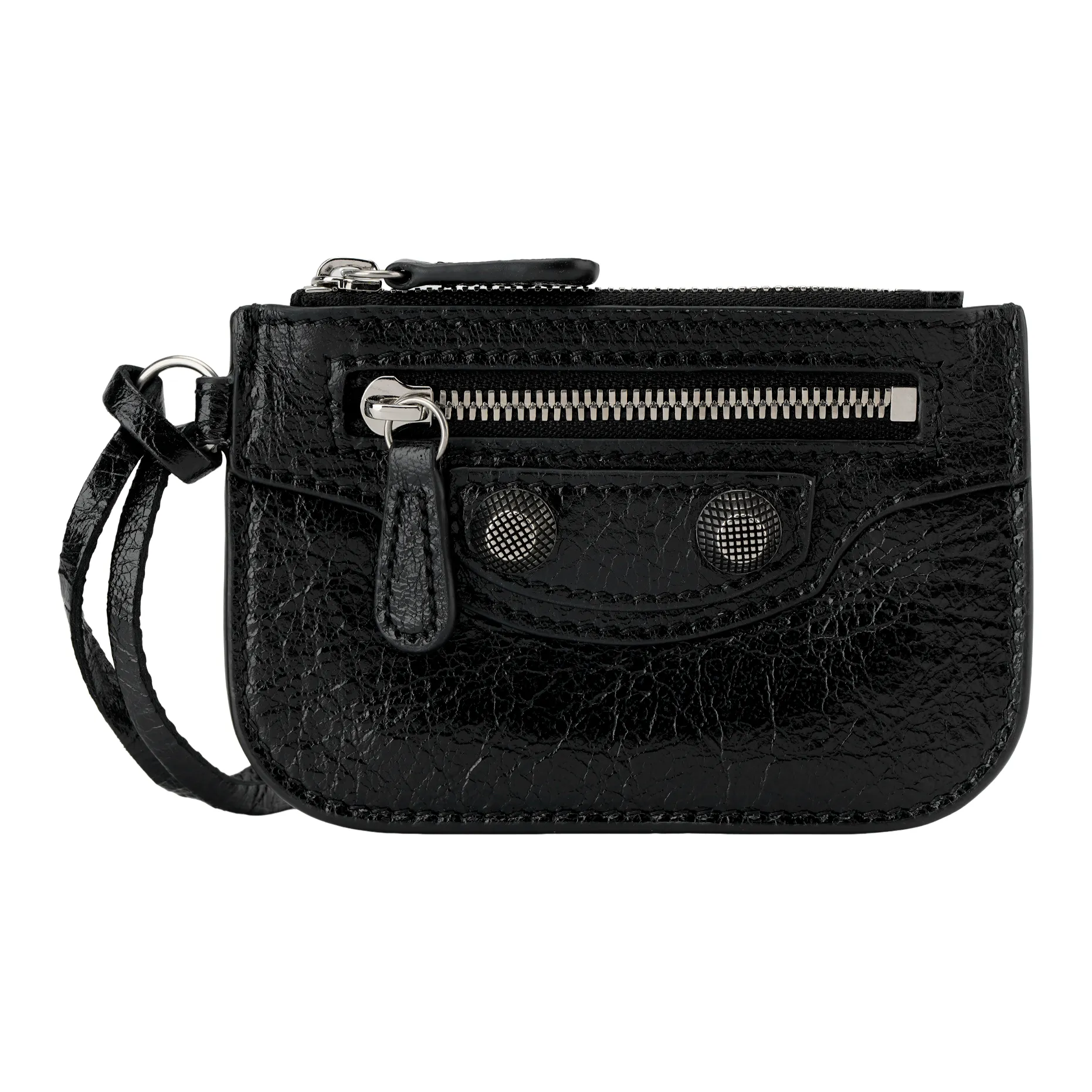 Balenciaga Le Cagole Овечья кожа Монетница Женская Черный