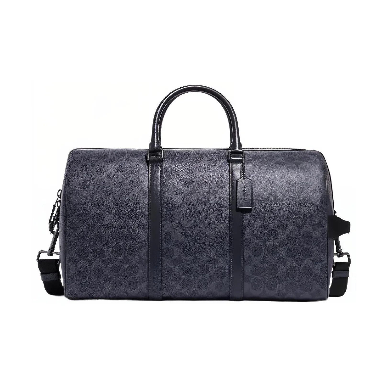 COACH Venturer Cow Leather Handbag Shoulder Bag Crossbody Bag Travel Bag Large Size Unisex Navy