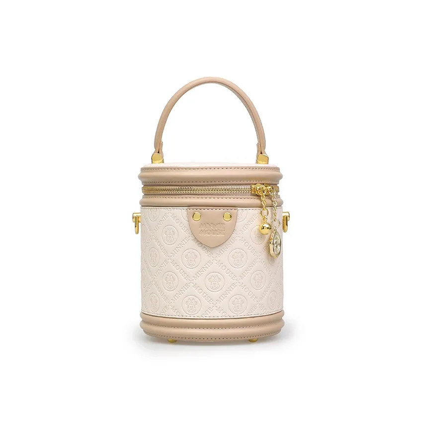 Disney Minnie Series PU Bucket Bag, Portable Crossbody Bag, Shoulder Bag Women's