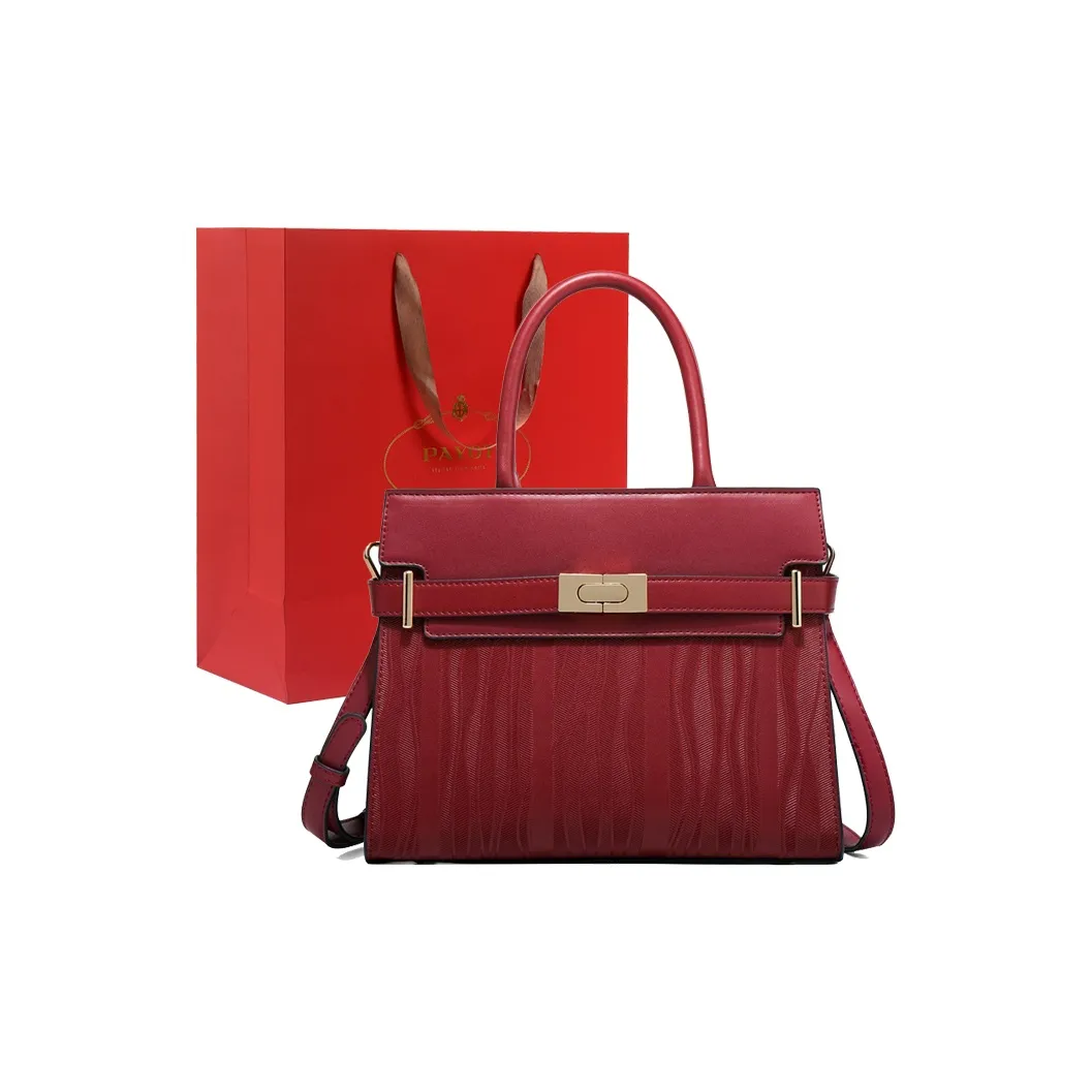PAYOT Synthetic Leather Wedding Bag, Handbag, One Shoulder, Crossbody Bag Regular Women's Burgundy/Blue/Black