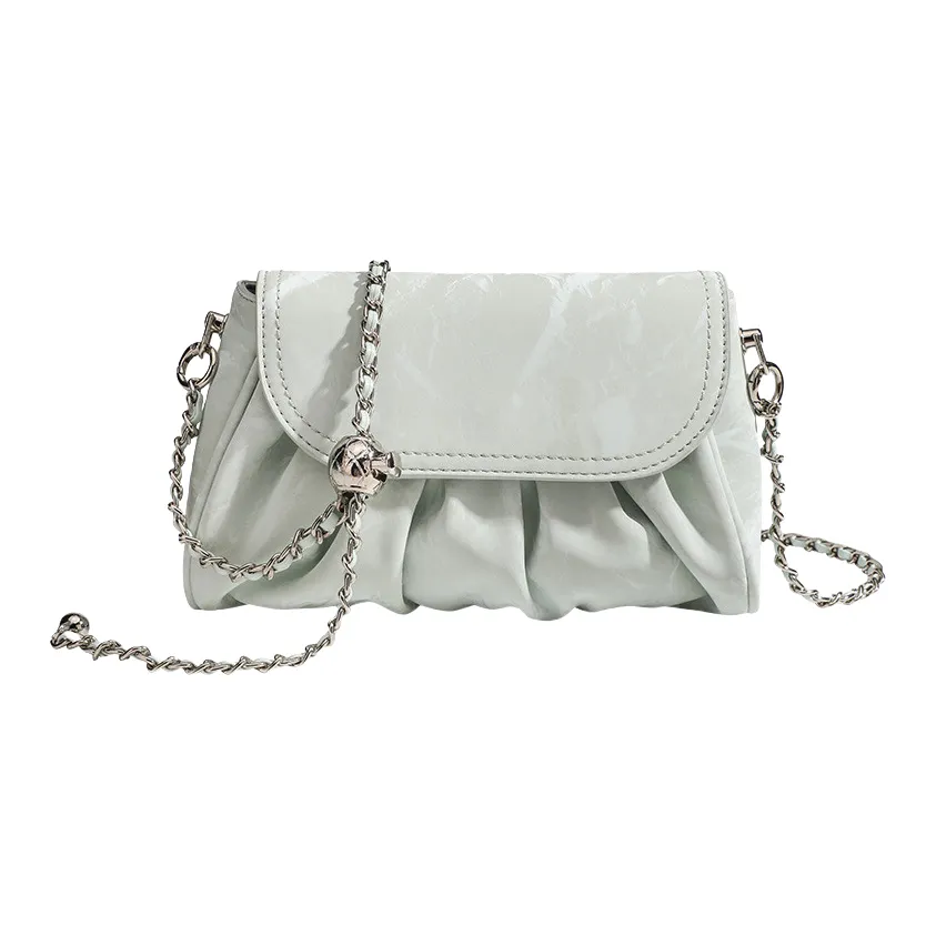 NOMK ПУ (полиуретан) Сумка через плечо Женская Зеленая Розовая Белая