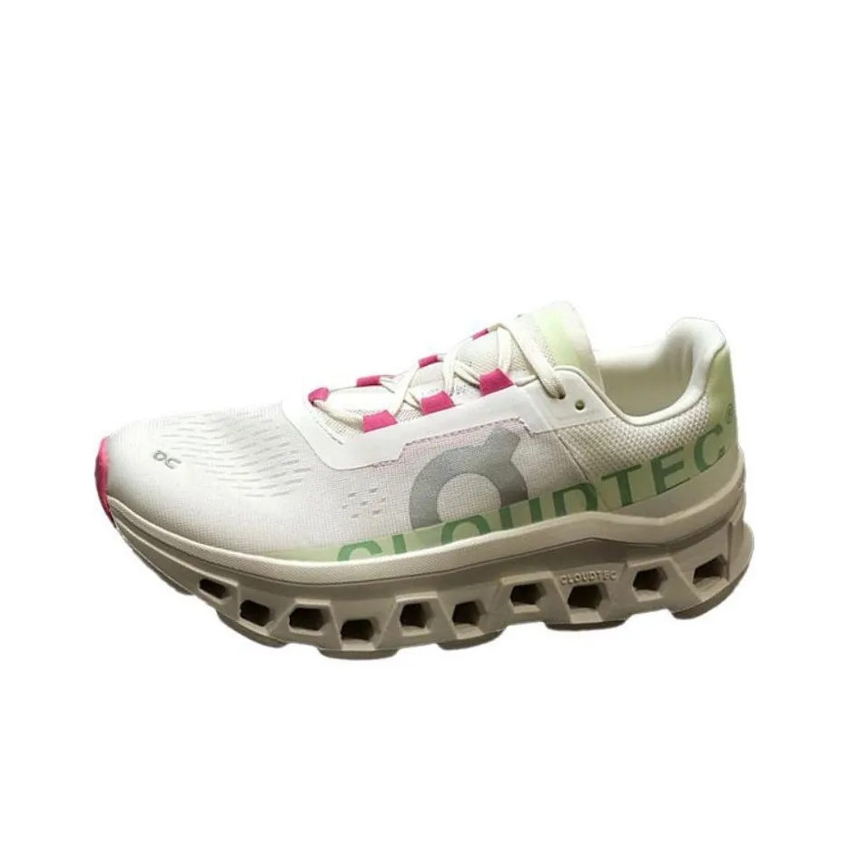 On Running CloudmOnster White Lima Women's