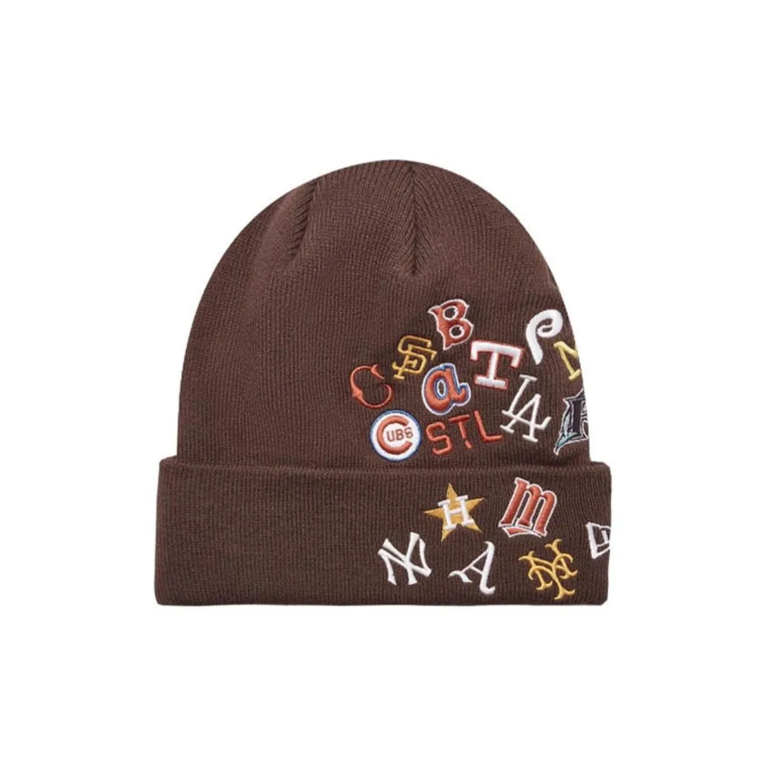 New Era Acrylic Beanies Unisex Brown