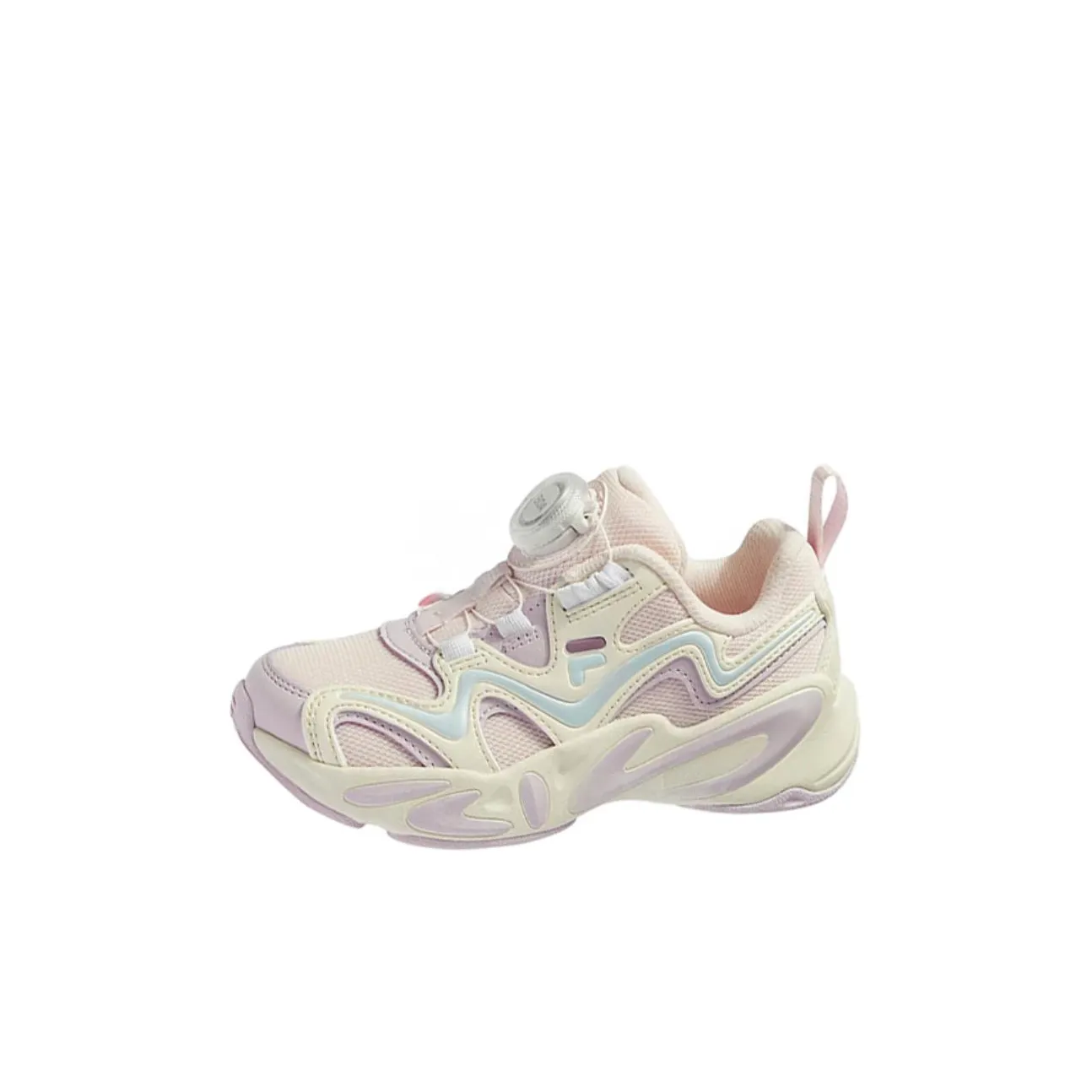 FILA KIDS BOA Детская беговая обувь Низкий топ Туманный нежно-розовый/Молочно-белый Для дошкольников