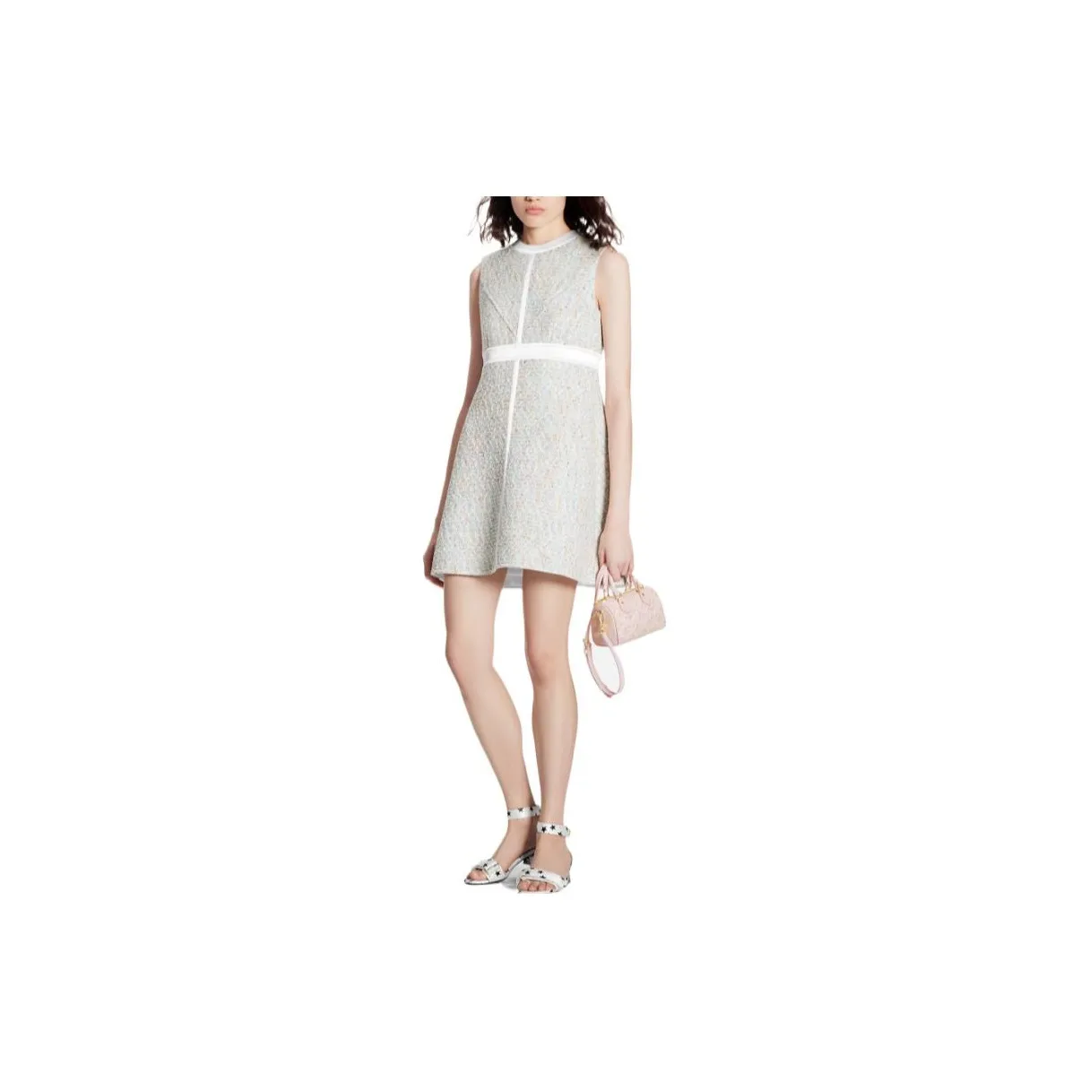 LOUIS VUITTON SS22 Sleeveless Dress Women's Silver