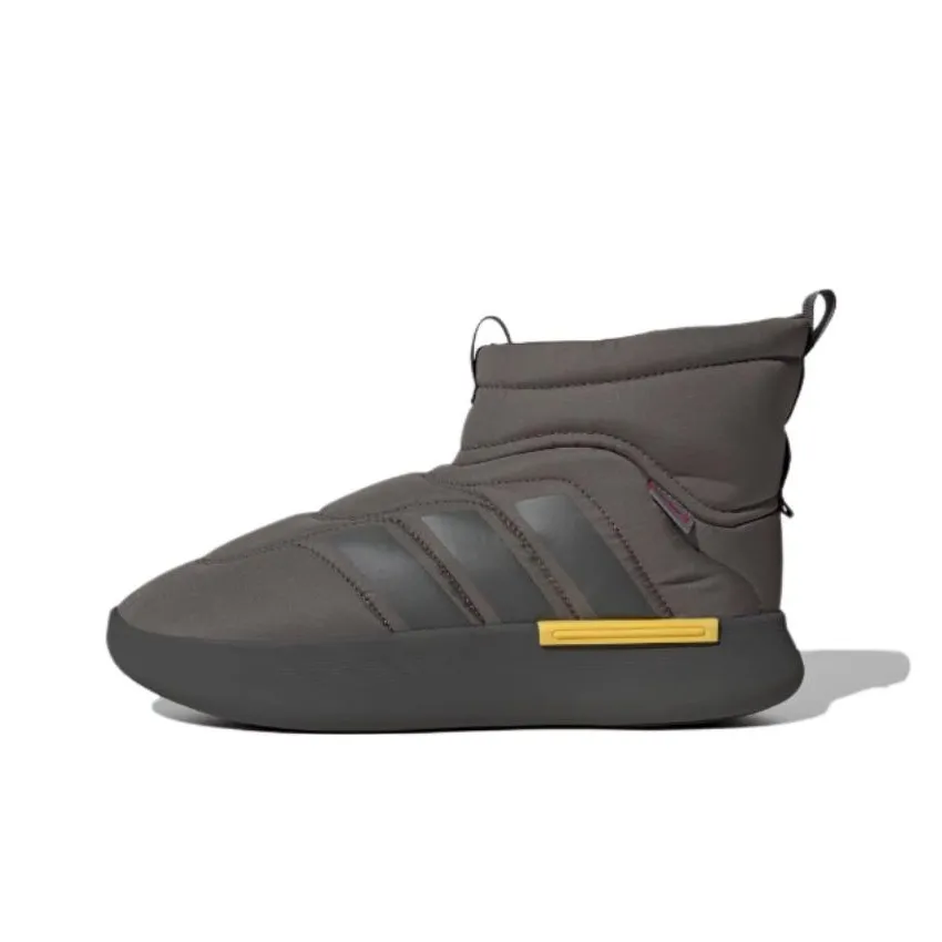 Adidas Adipuff Slip Resistant Abrasion Resistant High Top Casual Unisex Layered Olive Green Adidas Adipuff Противоскользящий устойчивый к истиранию высокий топ повседневный унисекс многослойный оливково-зеленый