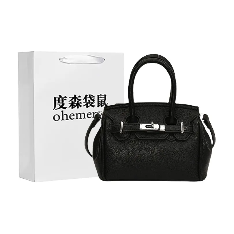 Dusen Kangaroo ПУ (полиуретан) Сумка Стандартная Женская Черная Хаки Зеленая Синяя Бежевая Розовая