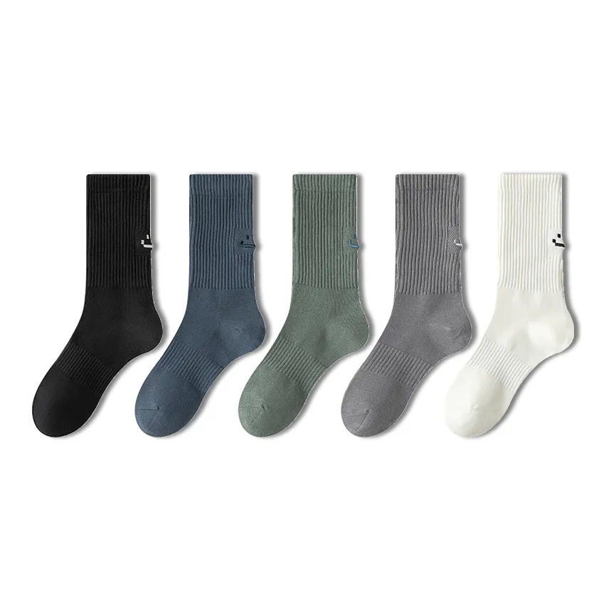 AUGUST Crew Socks Men's 5 Pack Assorted