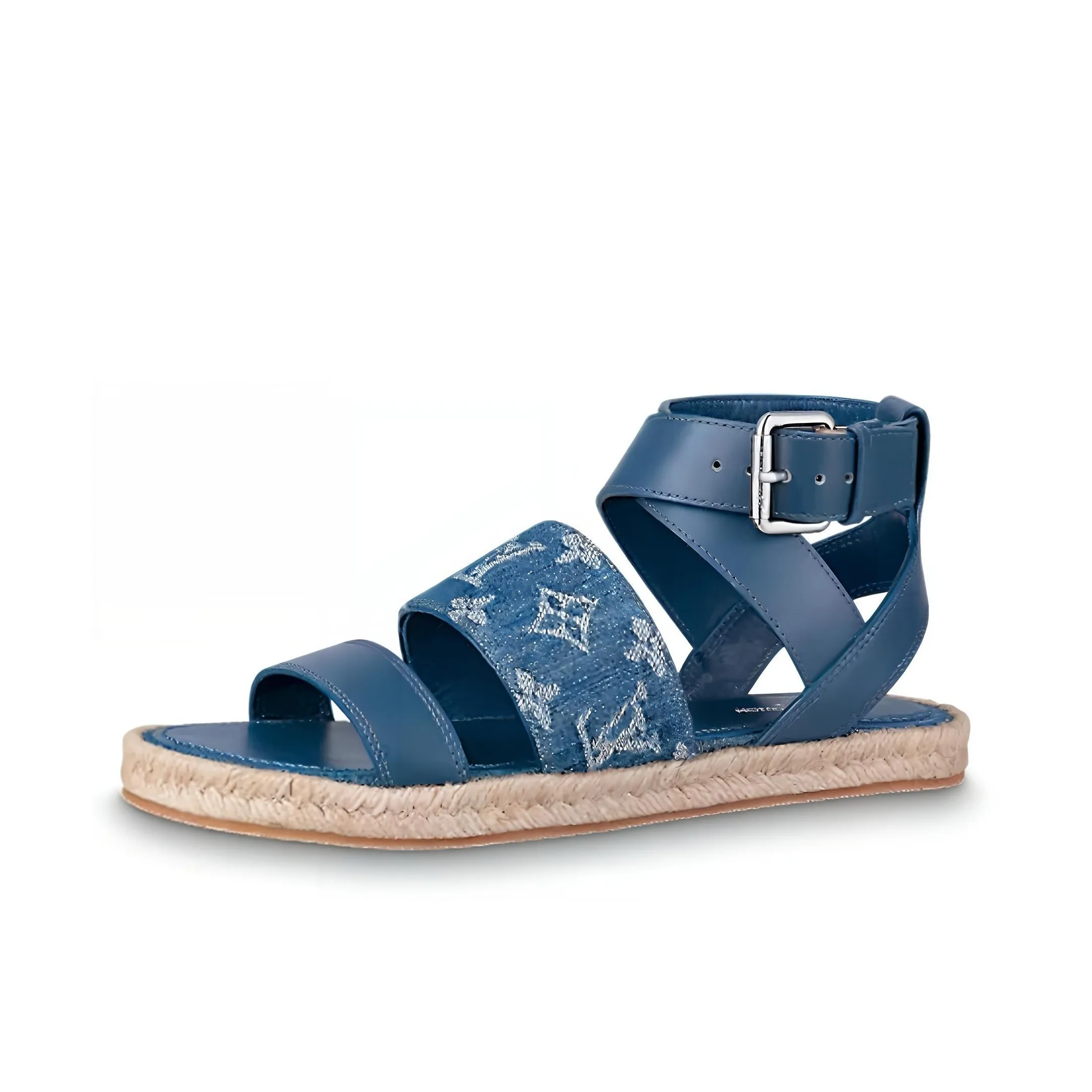 LOUIS VUITTON Resort One Strap Sandals Women's Blue