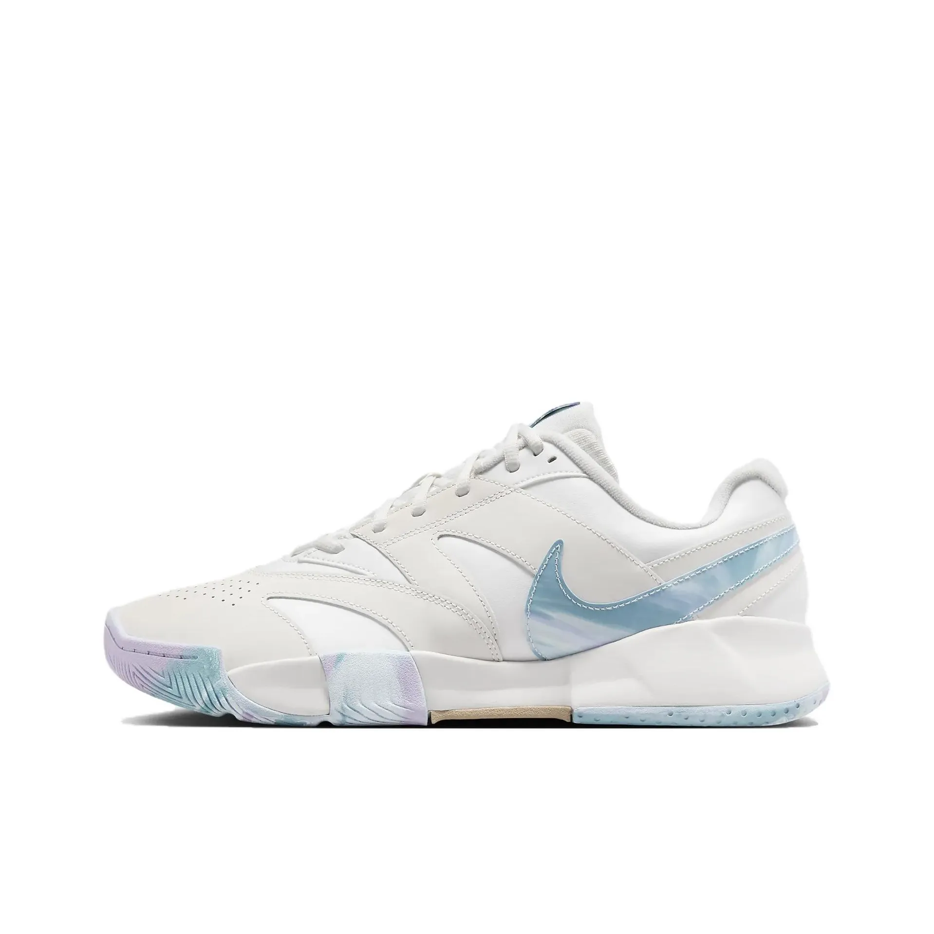 Nike Court Lite 4 Premium Leather Summit White Phantom Denim Turquoise Hemp