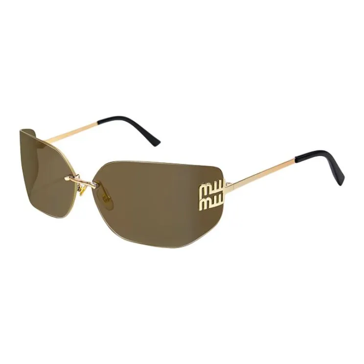 PARMU Metal PC Rectangular Sunglasses Unisex Gold