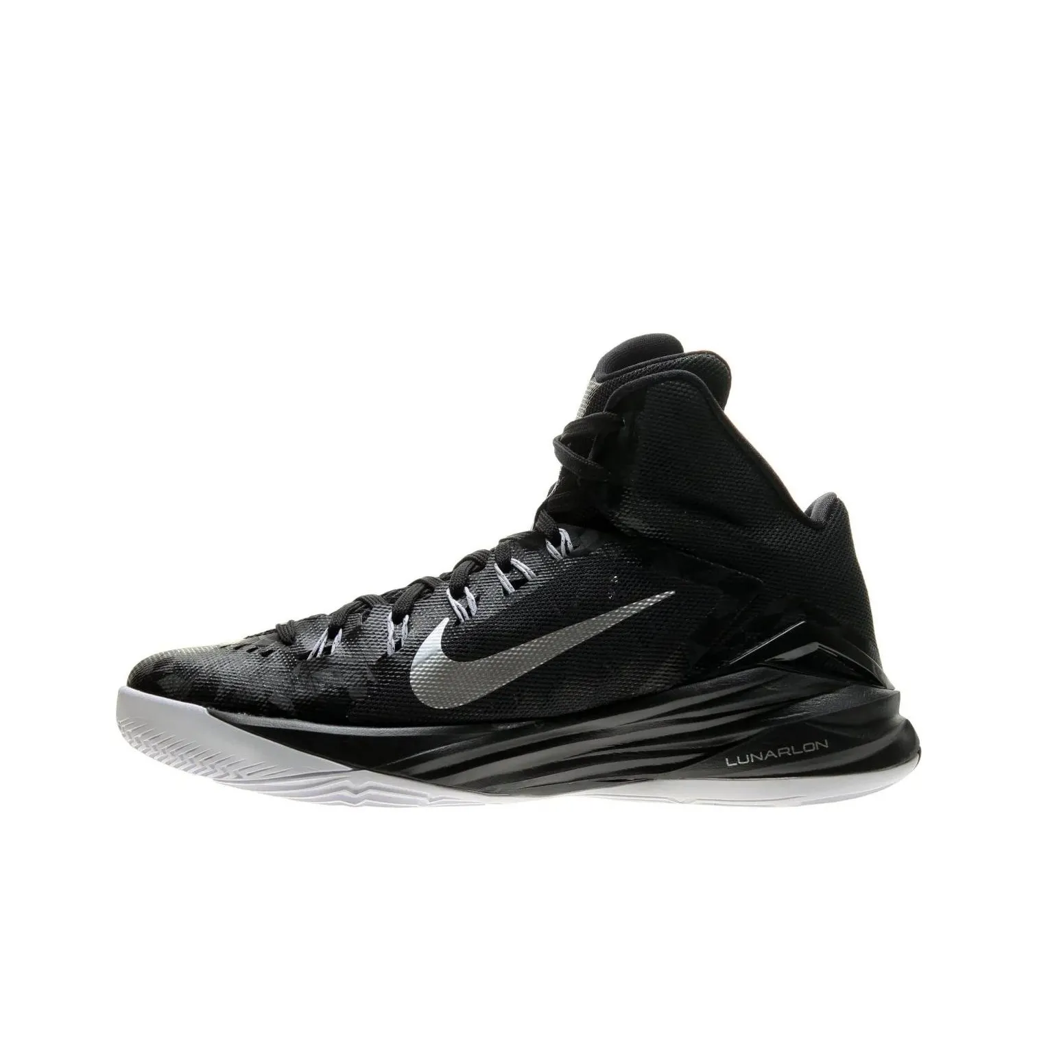Nike Hyperdunk 2014 Амортизация Устойчивый к истиранию Легкий MID Баскетбольные кроссовки Мужской Черный