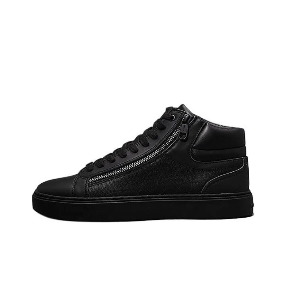 CALVIN KLEIN High Top Skateboard Shoes 3.3cm Men's Black