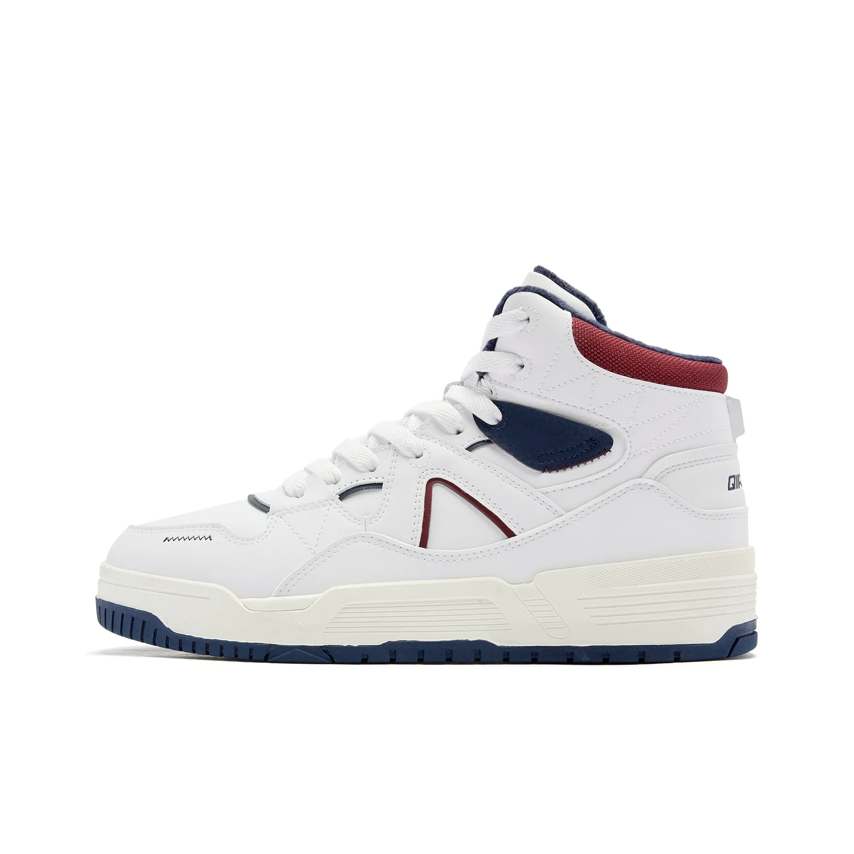 QIAODAN Скейтборд Кроссовки Высокие Белые Красные Синие Мужские