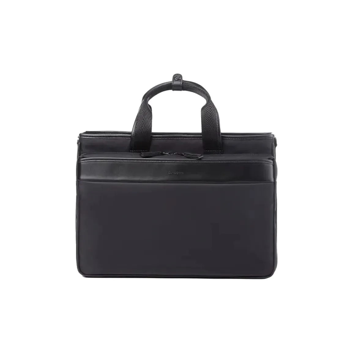 SAMSONITE Ткань с коровьей кожей портфель сумка мужская морской синий