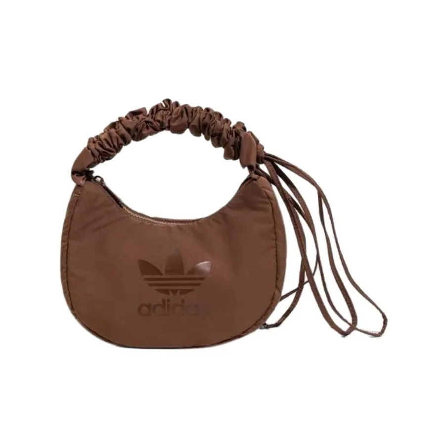 Adidas Originals Recycled Fabric Shoulder Bag Crossbody Bag Handbag Regular Women's Dark Brown