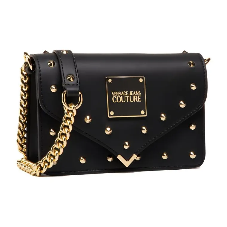 VERSACE JEANS COUTURE Кожа Сумка через плечо Мини Женская Черная