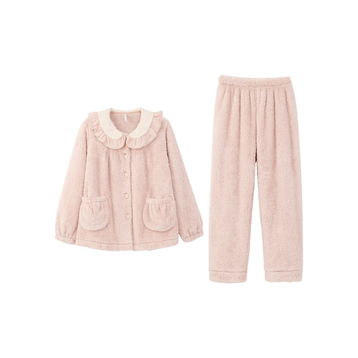 Aannsfam Pajama Комплект Женский Пастельно-Розовый