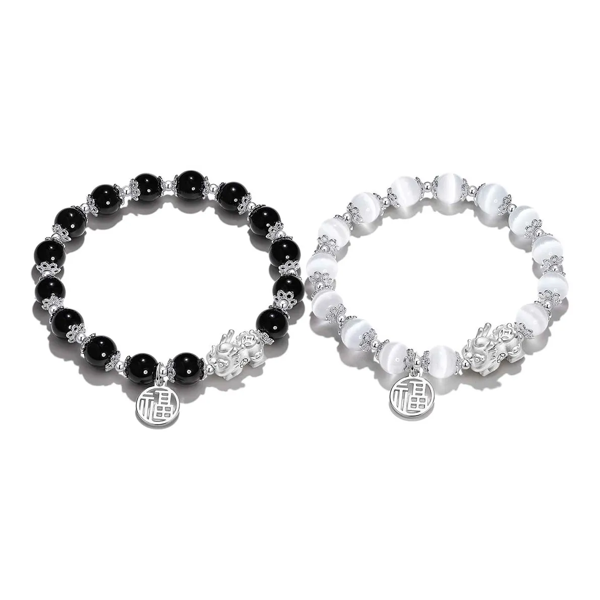 JOYDINNY Серебряные браслеты унисекс