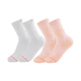 화이트+핑크 프로페셔널 러닝 양말 [2팩]