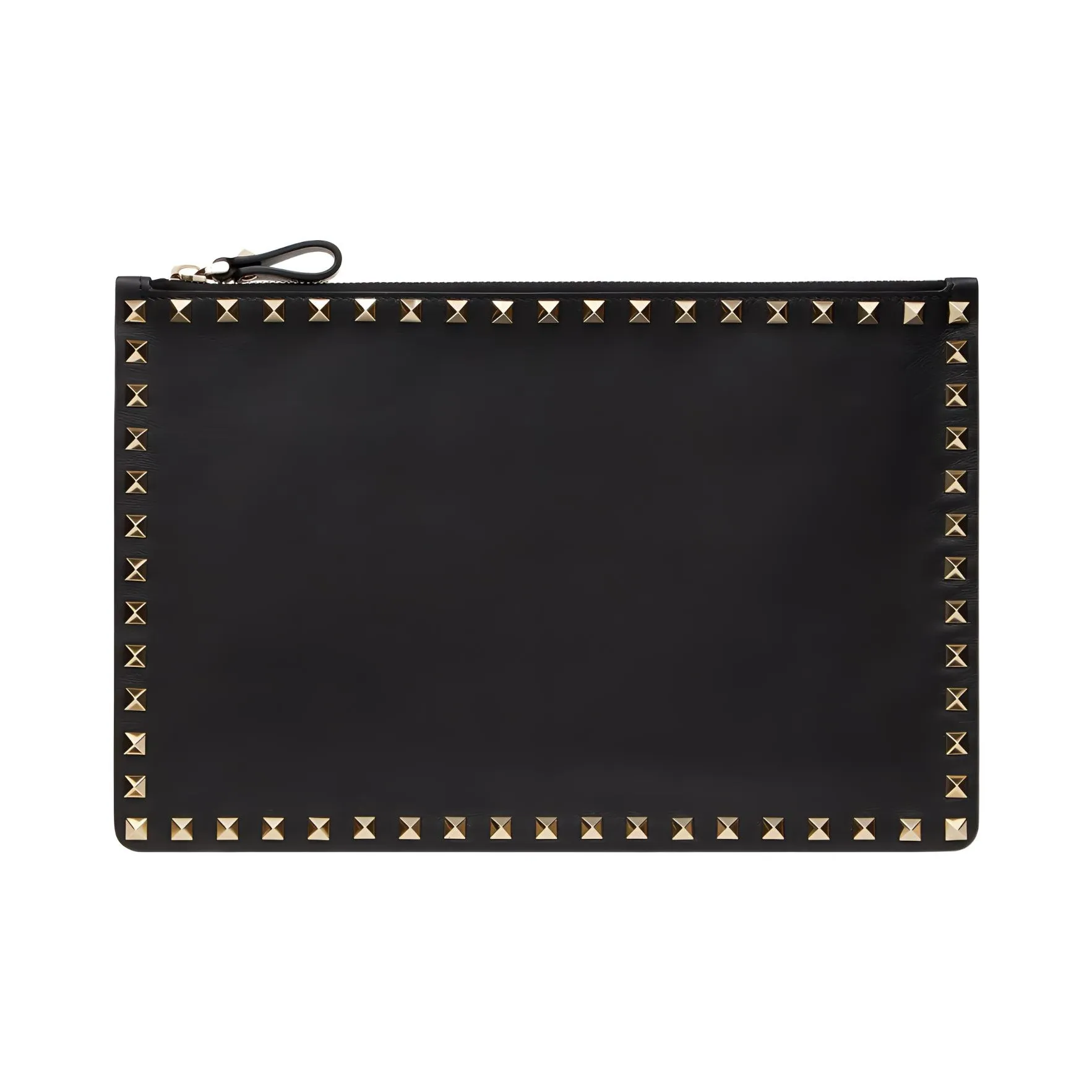 Valentino Calfskin Coin Purse, Clutch Regular Men's Black