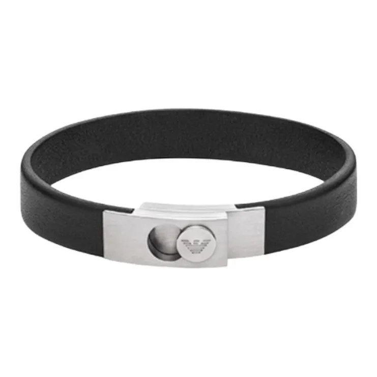 EMPORIO ARMANI Нержавеющая сталь Мужские браслеты Черный