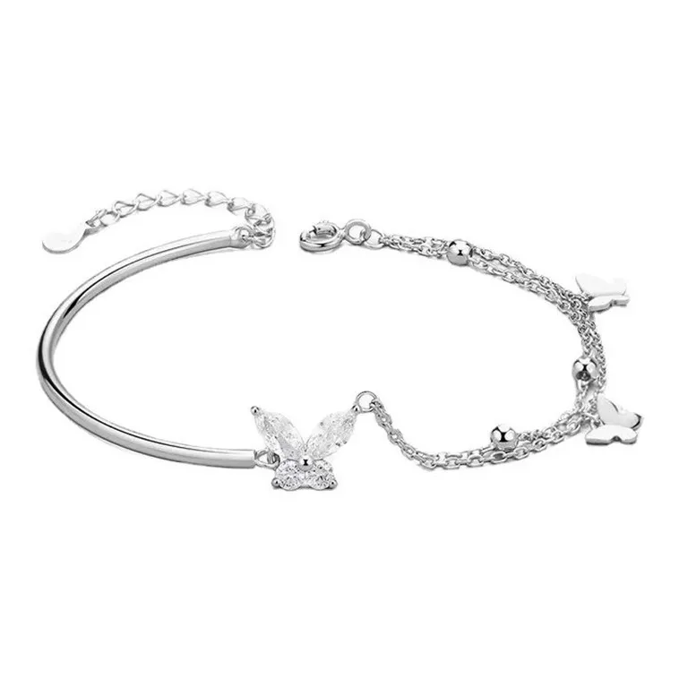 TUTAE Сплав Браслеты Женские Серебряные