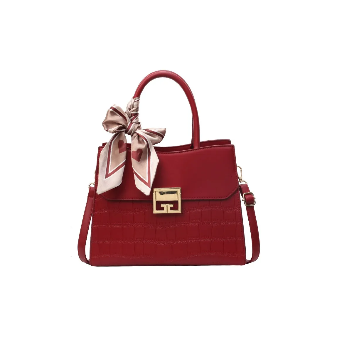 ALOENEY ПУ (полиуретан) Сумка Сумка через плечо Стандартная Женская Красная