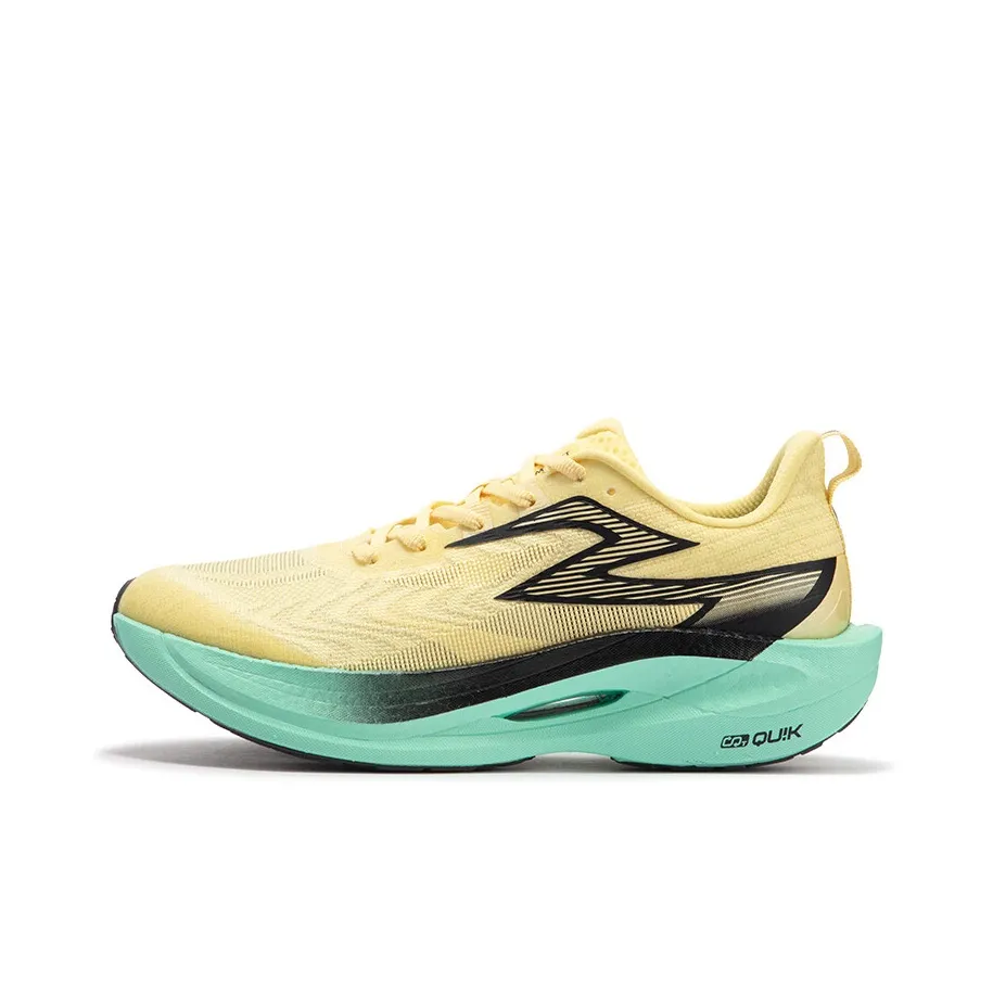 361° Fly 2ET Anti Slip Wear Resistant Low Top Running Shoes Unisex Gold Green Black