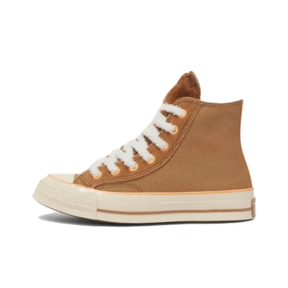 Converse Chuck 70 Устойчивые к истиранию Высокие Кроссовки для скейтбординга Унисекс Коричневый