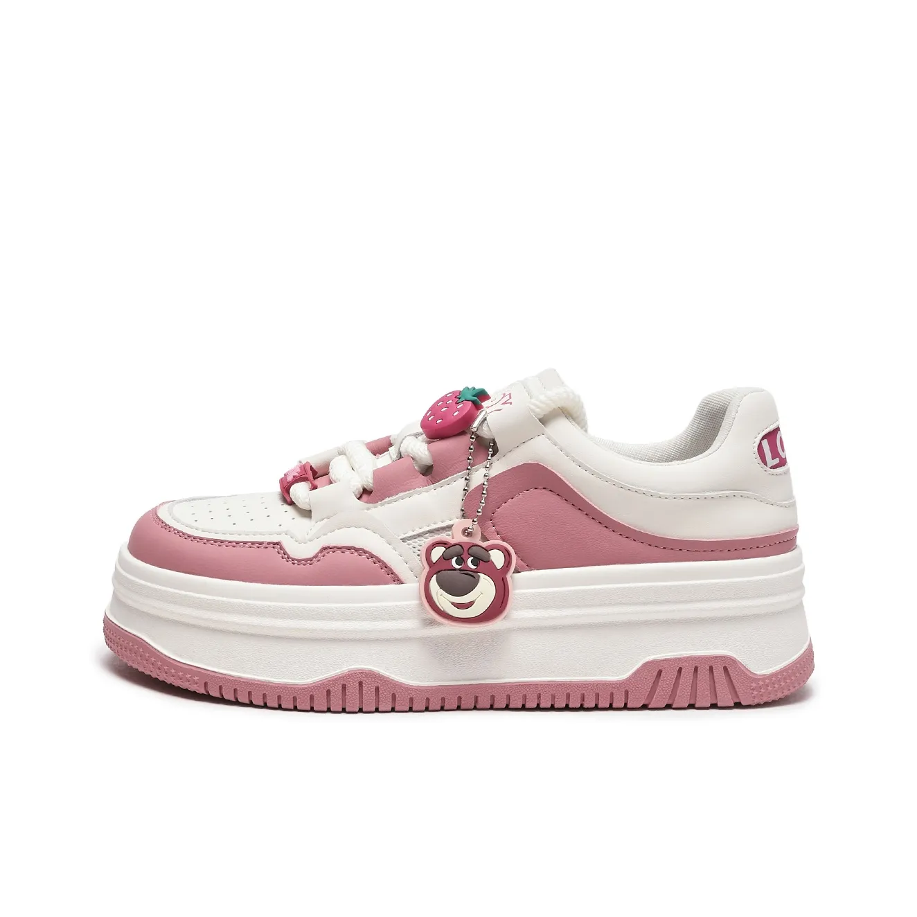 Disney x Hotwind Toy Story Series Breathable Height Increasing Skateboard Shoes Women's Beige Pink
