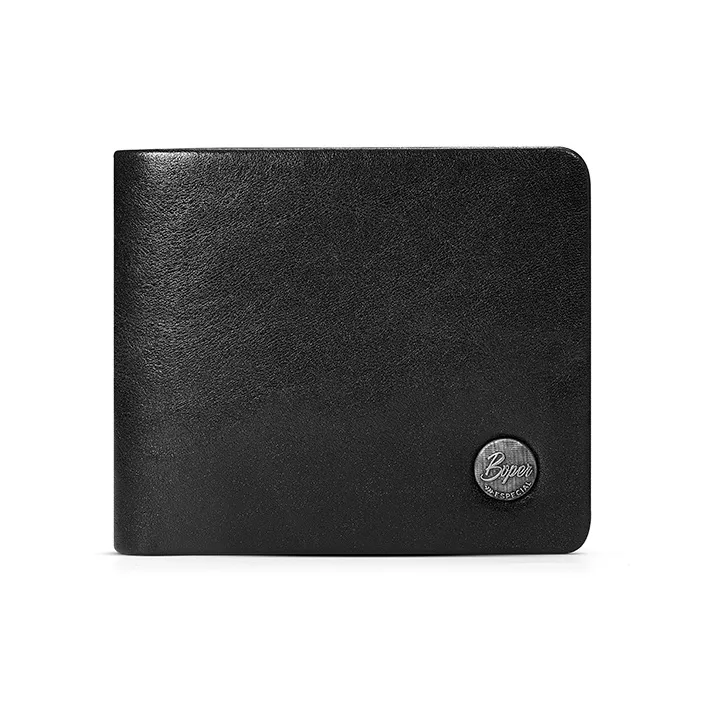 BVP Множественные слоты для карт Повседневный Коровья кожа Кошелек Держатель для карт Интегрированный Мужской Короткий Стиль Позиционирование Обычный Мужской Черный