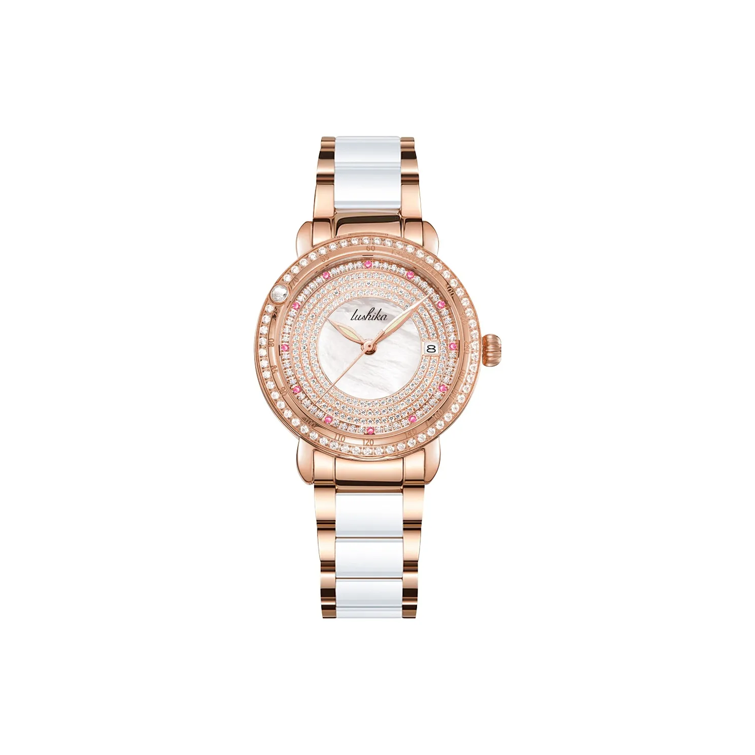 Lushika Mechanical Movement Watch Women's Watch Mother-of-Pearl Color Watch Dial