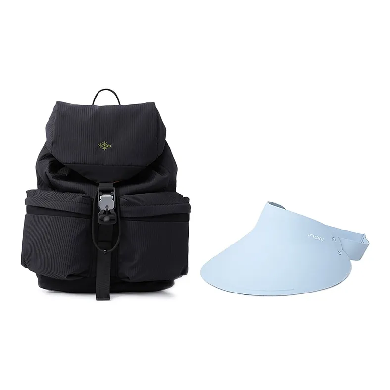 FION Fabric Backpack Large Size Women's Black