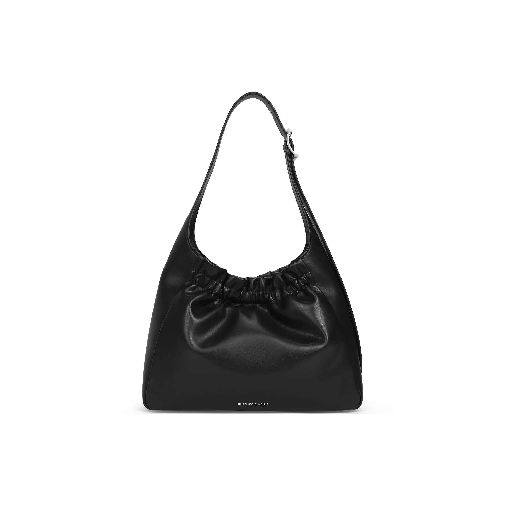 CHARLES KEITH ПУ (полиуретан) Сумка через плечо Средняя Женская Коричневый Кремовый Молочный Белый Черный