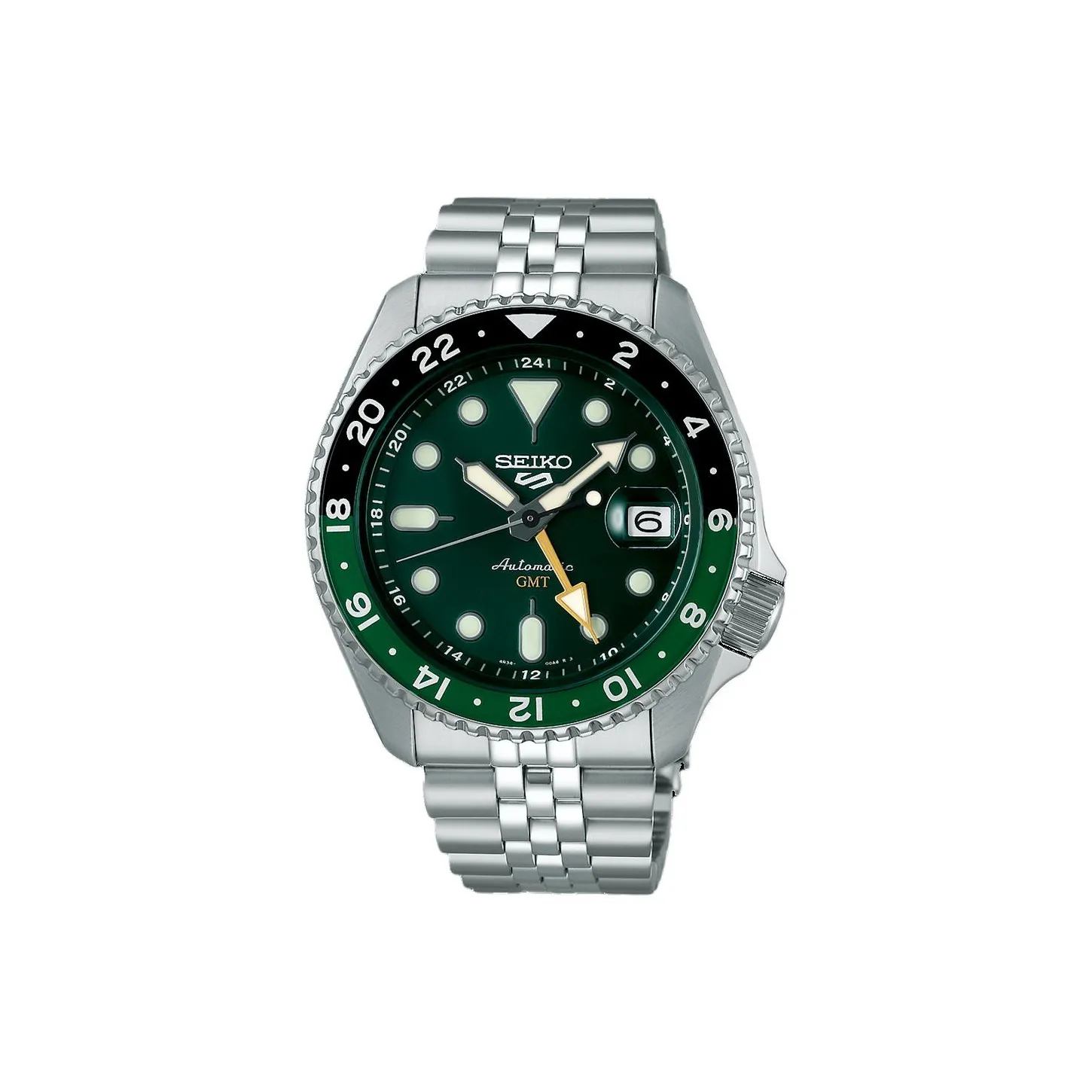 SEIKO SKX Collection Automatic/Manual Mechanical Movement Stainless Steel Strap Watch Men's Watches Green Dial
